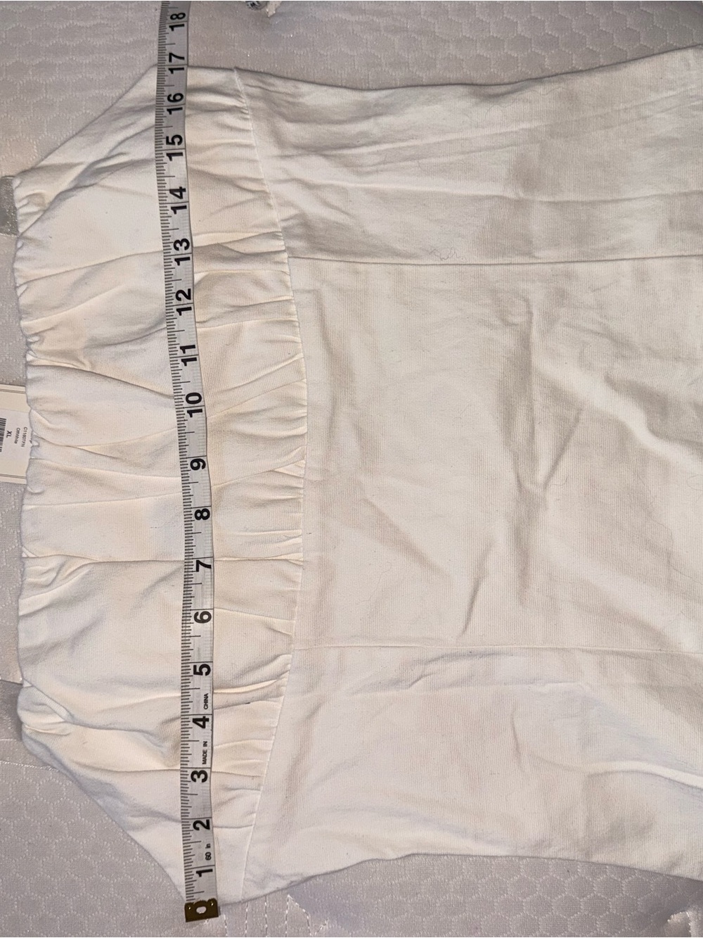 90. White Tie-Strap Bustier Top - Picture 7 of 8